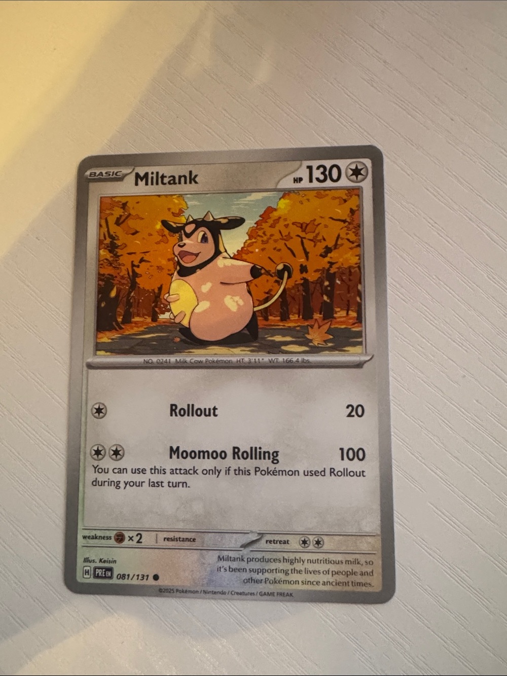 Pokémon Miltank Trading Card
